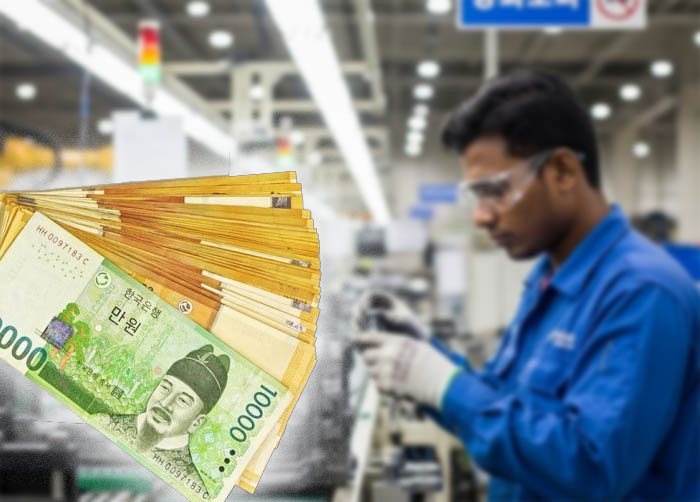 average overtime income korea